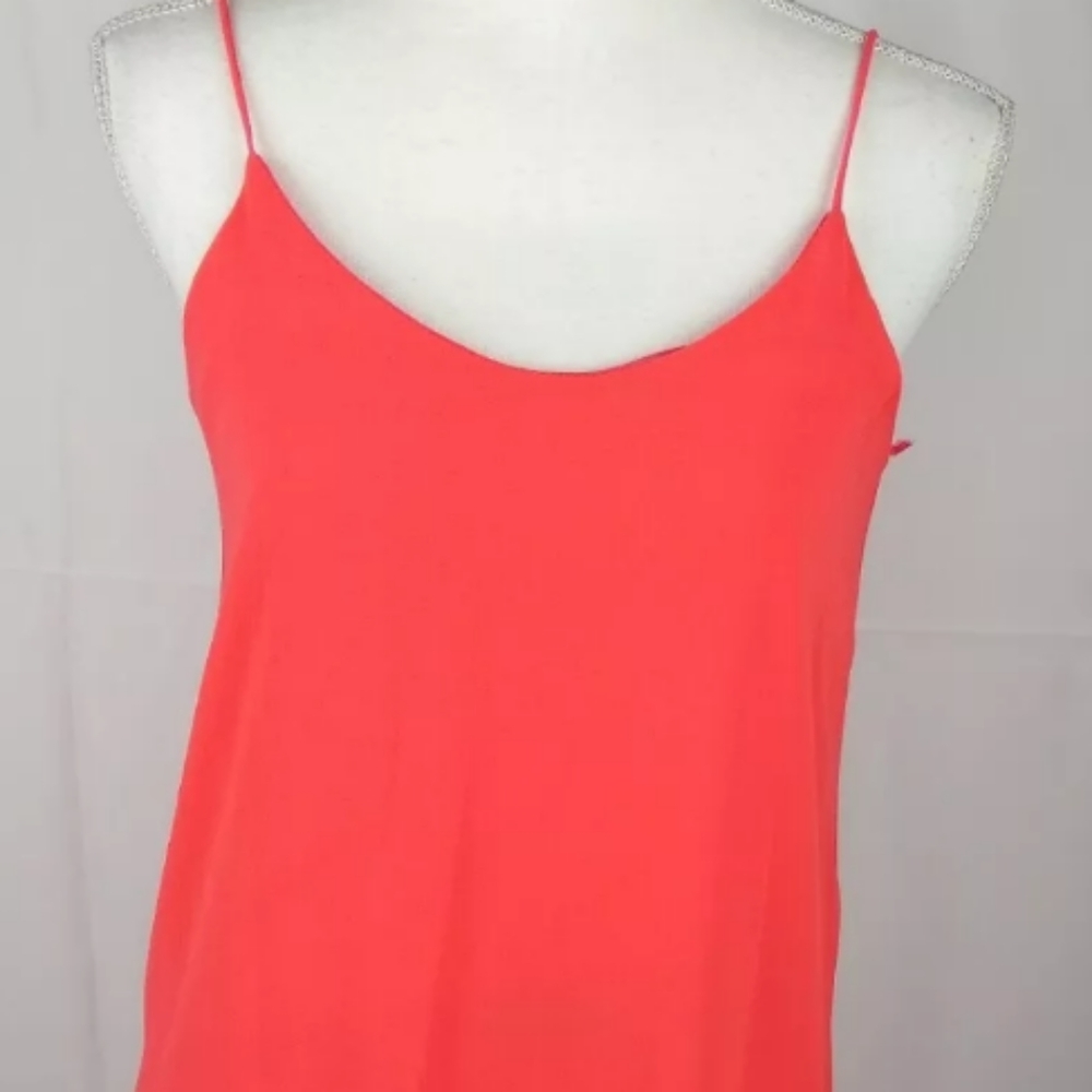 Lila Clothing Co Lined Semi Sheer Partial Back Zipper Women S Cami Top NWOT